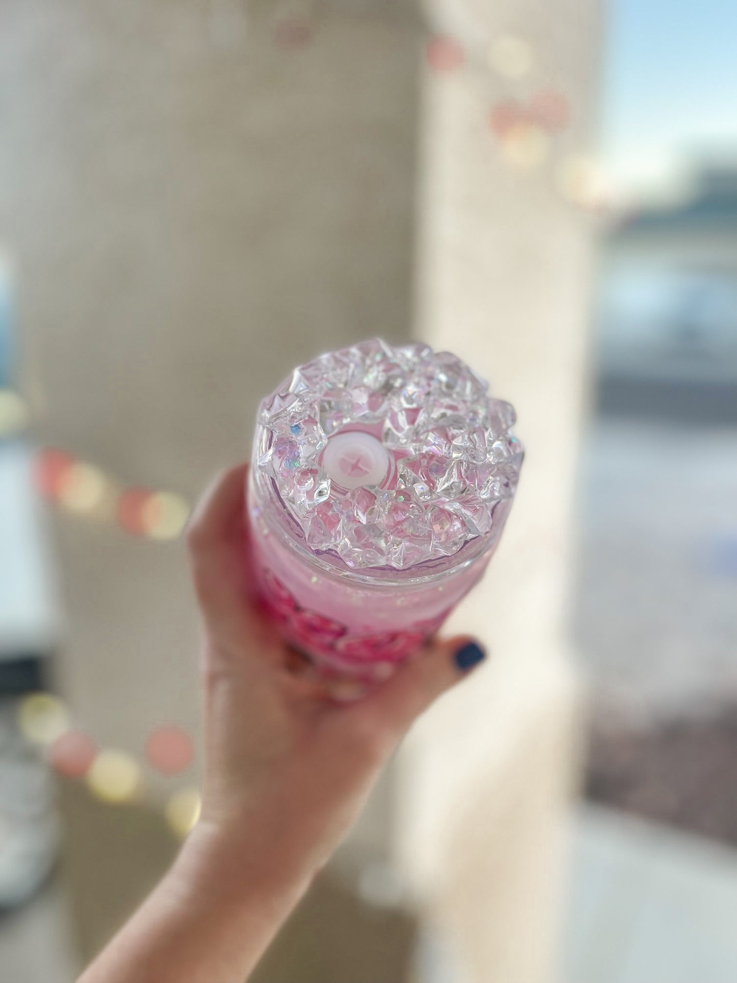 Heart Mouses snow globe tumbler - acrylic