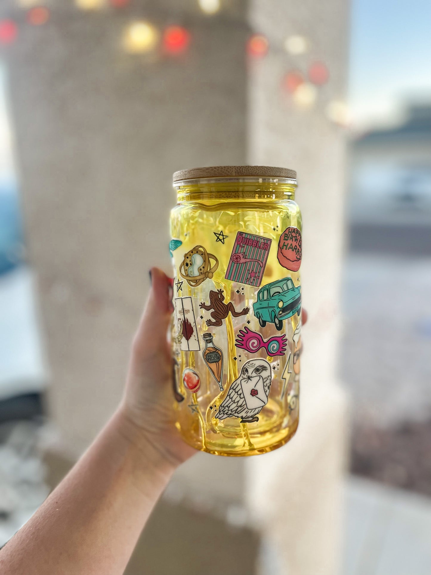 HP Butterbeer snow globe tumbler - acrylic