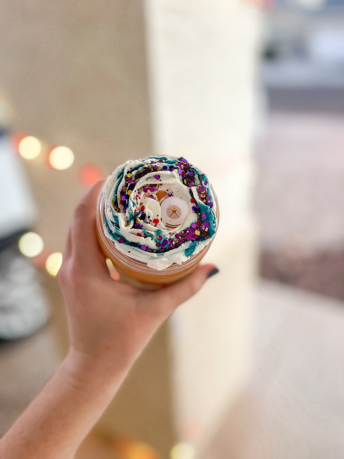 DD Coffee snow globe tumbler - acrylic