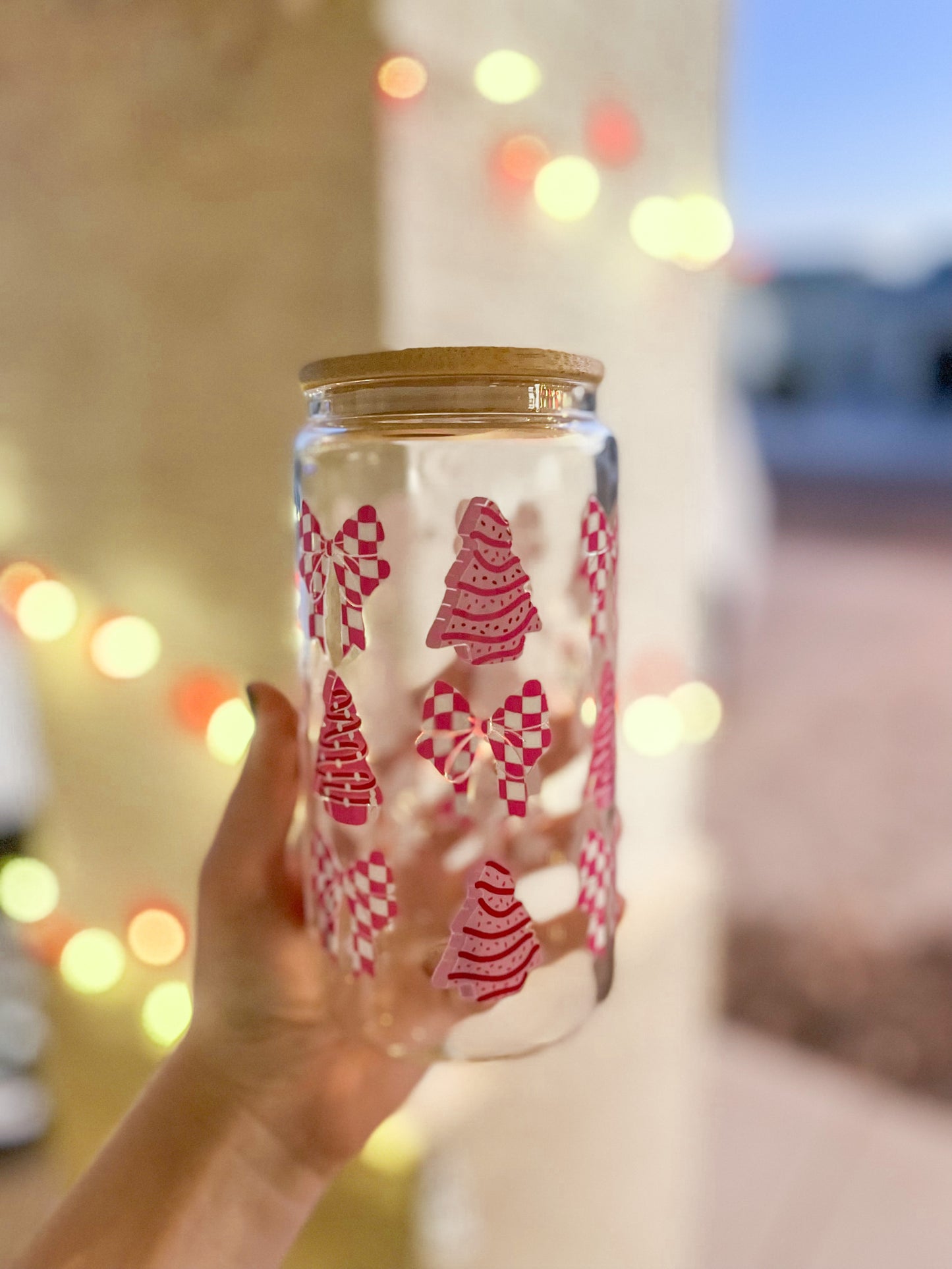 Christmas Cakes & Bows regular tumbler - glass