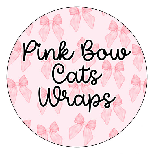 Pink Bow Cats Wraps
