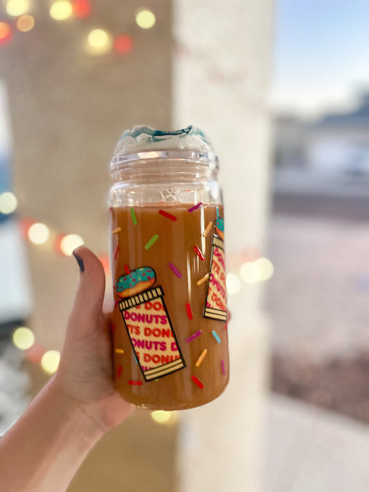 DD Coffee snow globe tumbler - acrylic