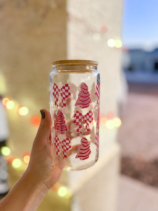 Christmas Cakes & Bows regular tumbler - glass