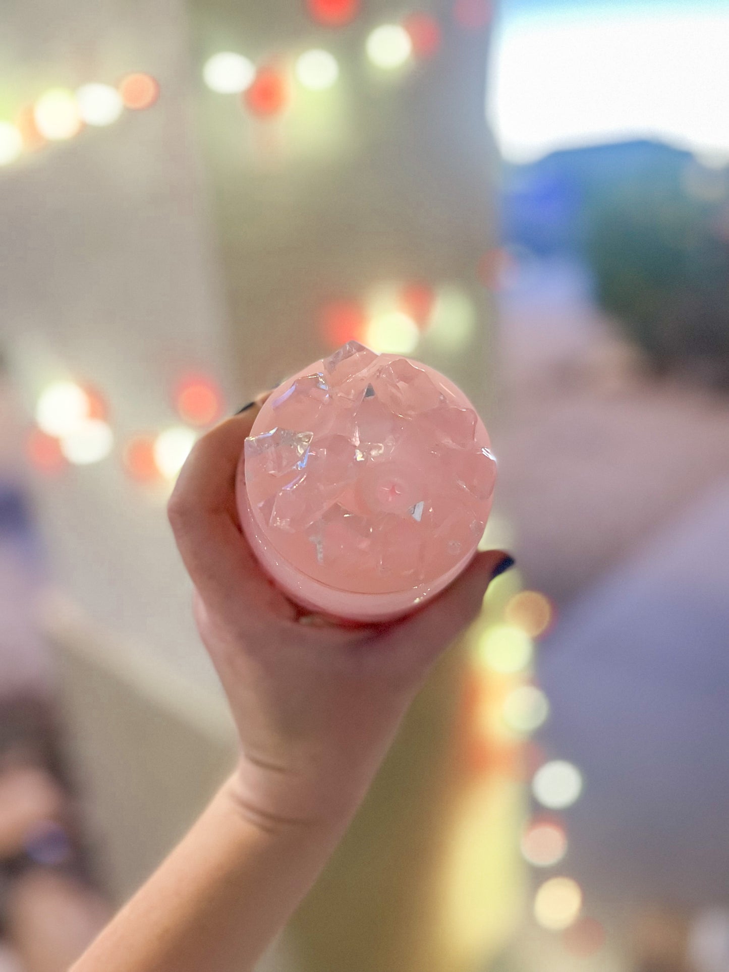 Strawberry Shortcake snow globe tumbler - glass