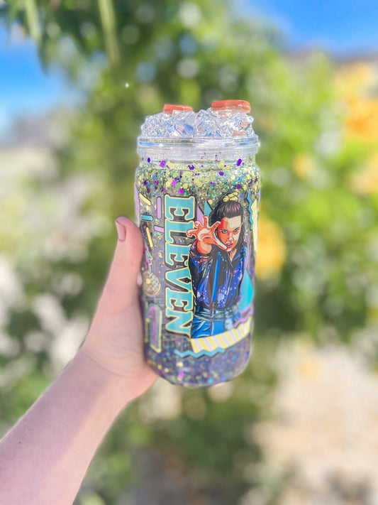 Eleven snow globe tumbler - plastic