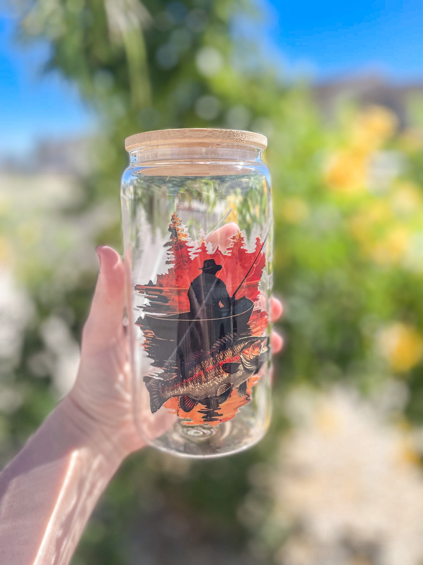 Day I Stop Fishing tumbler - glass