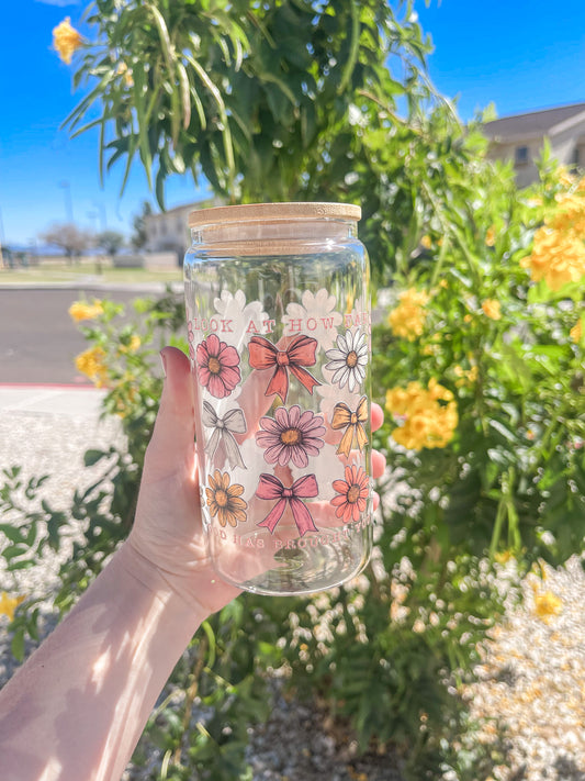 How Far God Brought You tumbler - glass