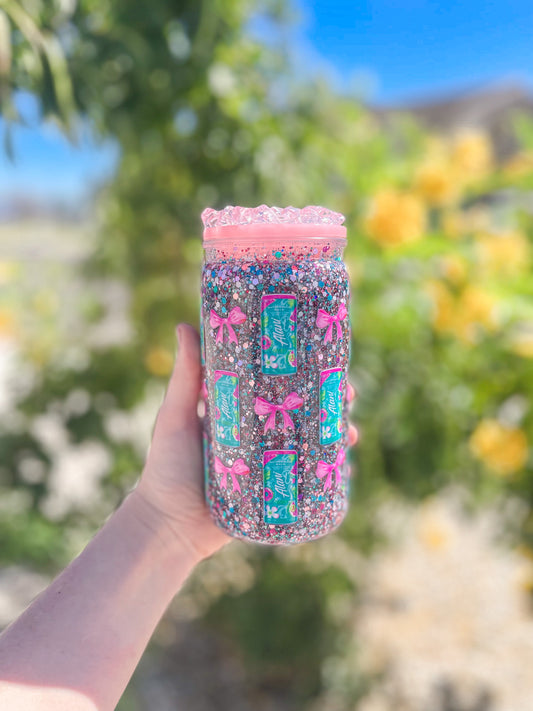 Alani snow globe tumbler - plastic