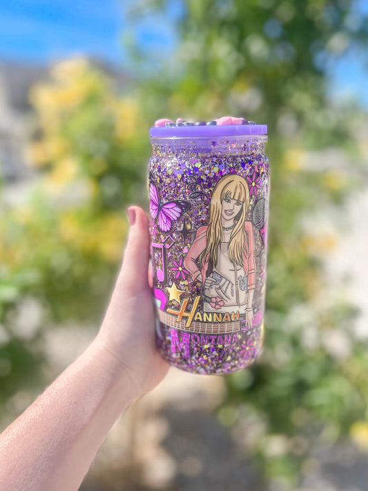 Hannah Star snow globe tumbler - plastic