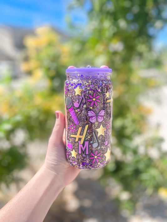 Hannah Star snow globe tumbler - plastic