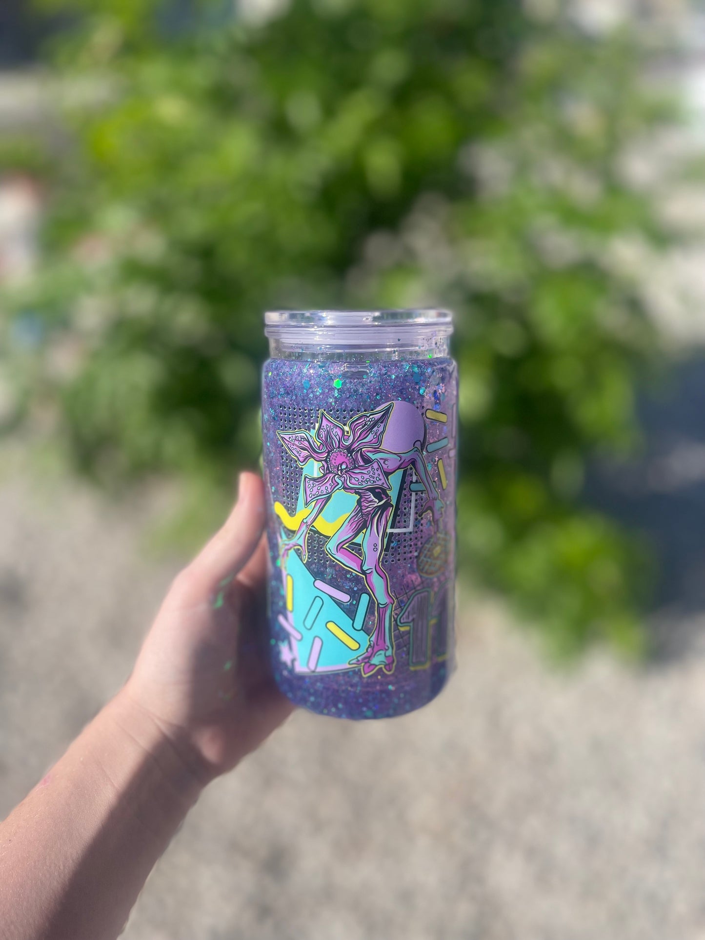 Eleven snow globe tumbler